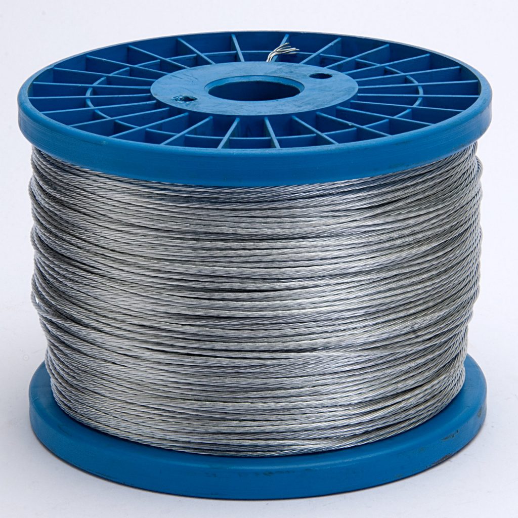 Electric Fence - Braided Wire Galvanised 1.2mm / 5Kg Reel - HMI Security  Systems